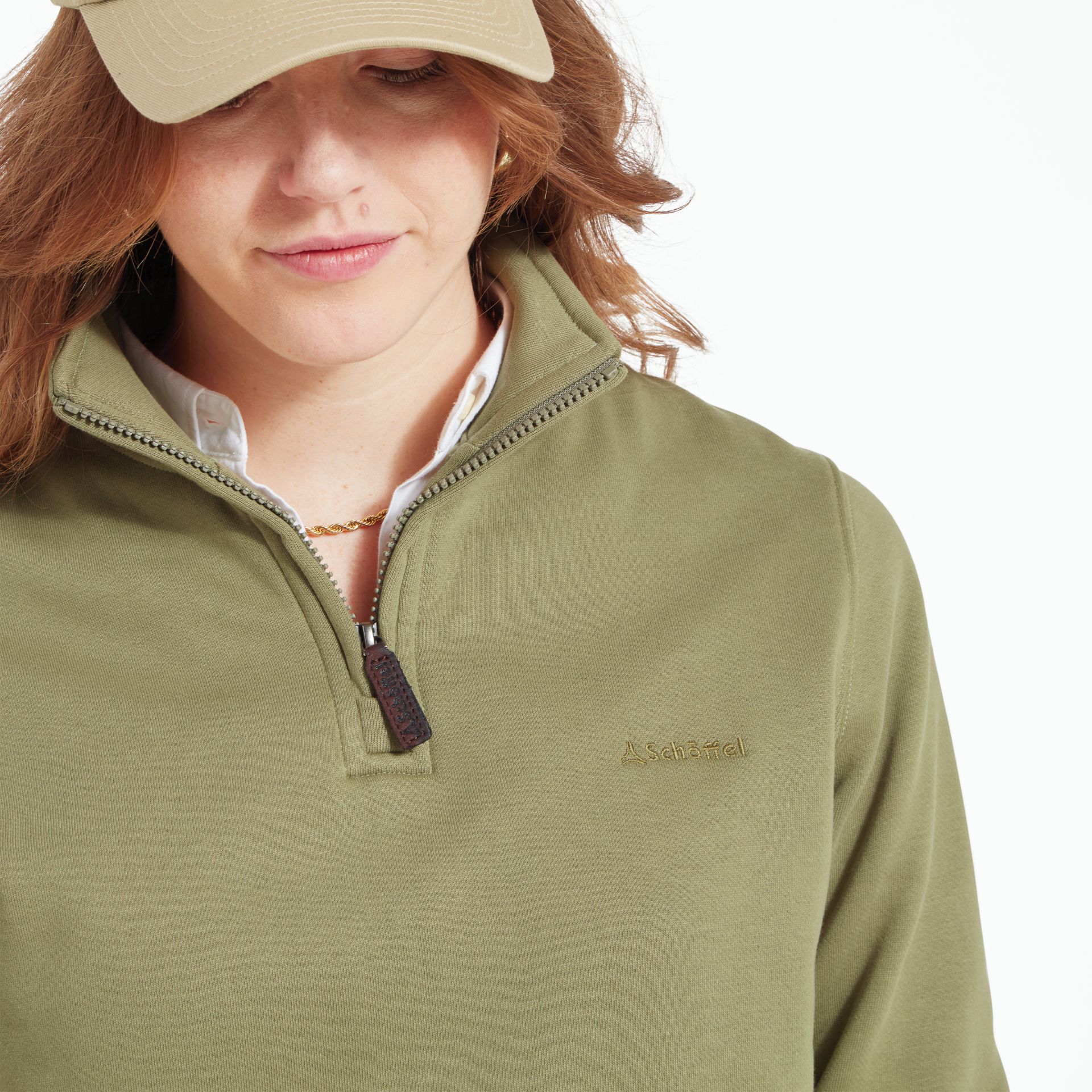 Schoffel Sennen Cove Ladies Sweatshirt Light Khaki Green 6