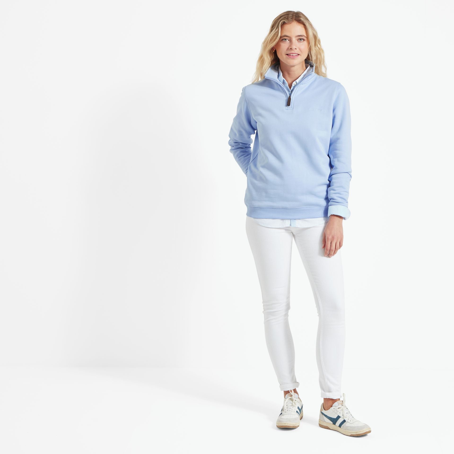 Schoffel Sennen Cove Ladies Sweatshirt Sky Blue 6