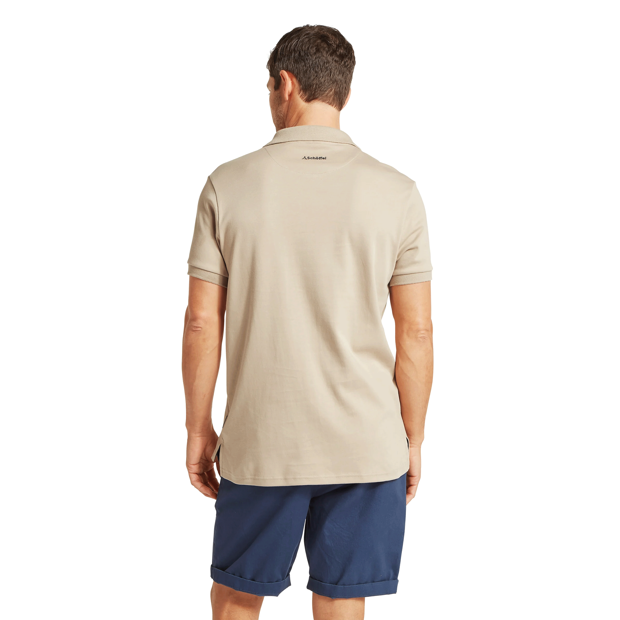 Schoffel St Ives Jersey Polo Shirt in Cobblestone