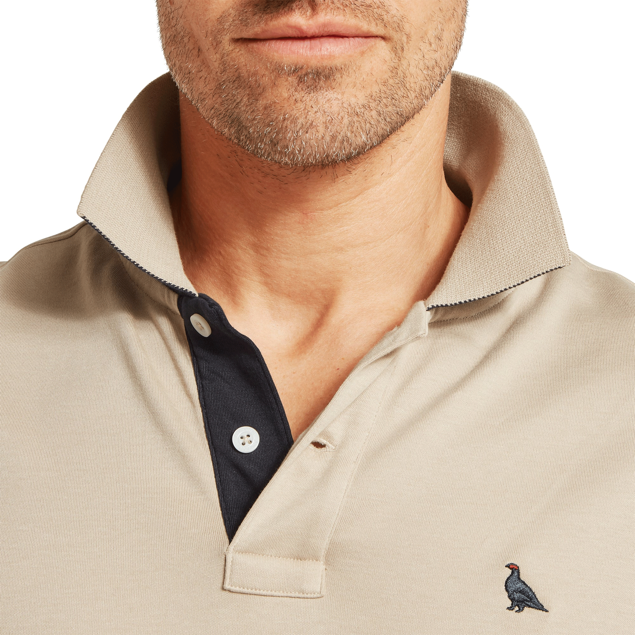 Schoffel St Ives Jersey Polo Shirt in Cobblestone