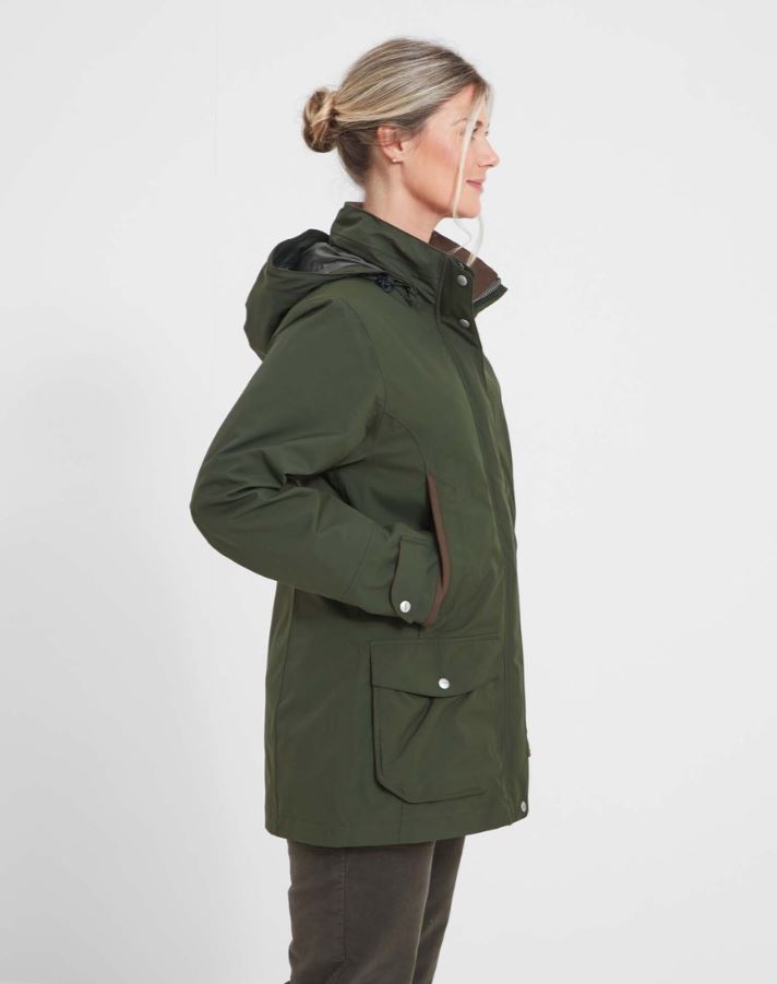 Schoffel Teal Ladies Ultralight Coat Forest 3