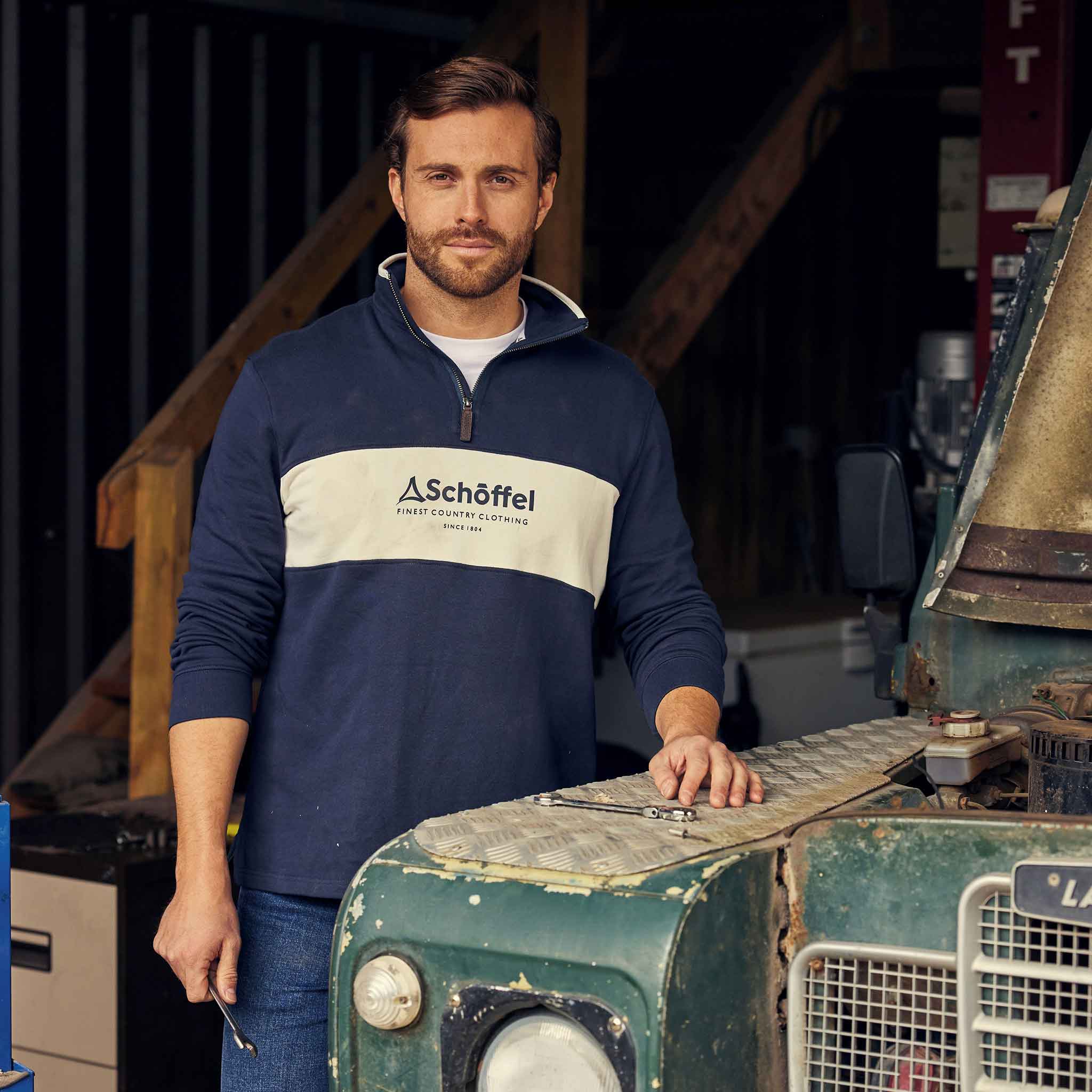 Schoffel-Trencrom-Quarter-Zip-Sweatshirt-Navy-Stone-4