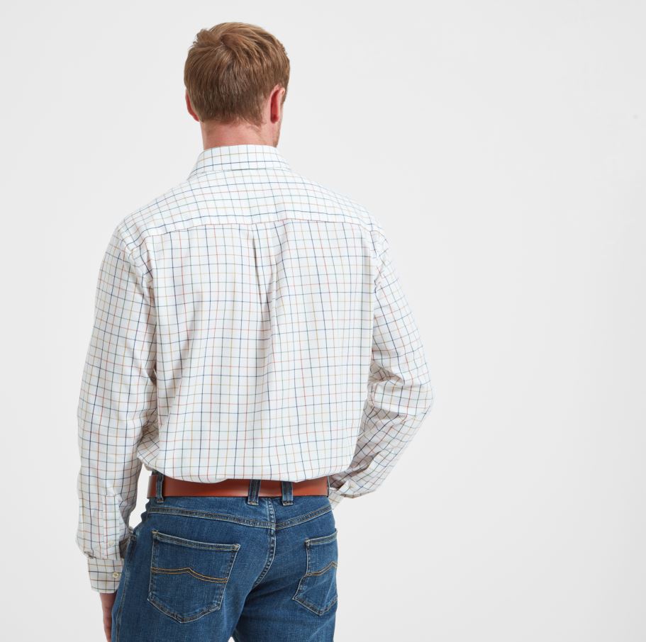 Schoffel Wells Tailored Shirt Rust-Green-Mustard 3