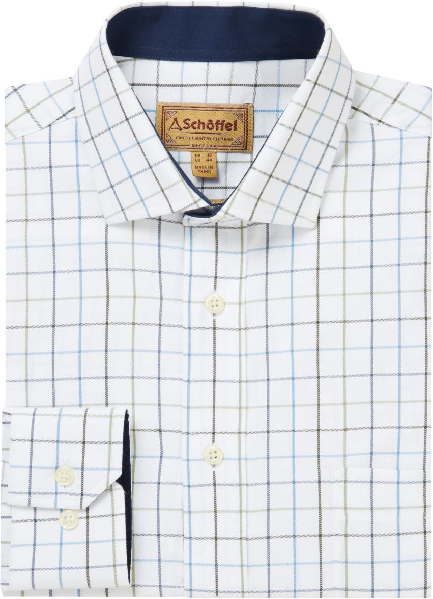 Schoffel Wells Tailored Shirt Woodland-Vintage Navy 1