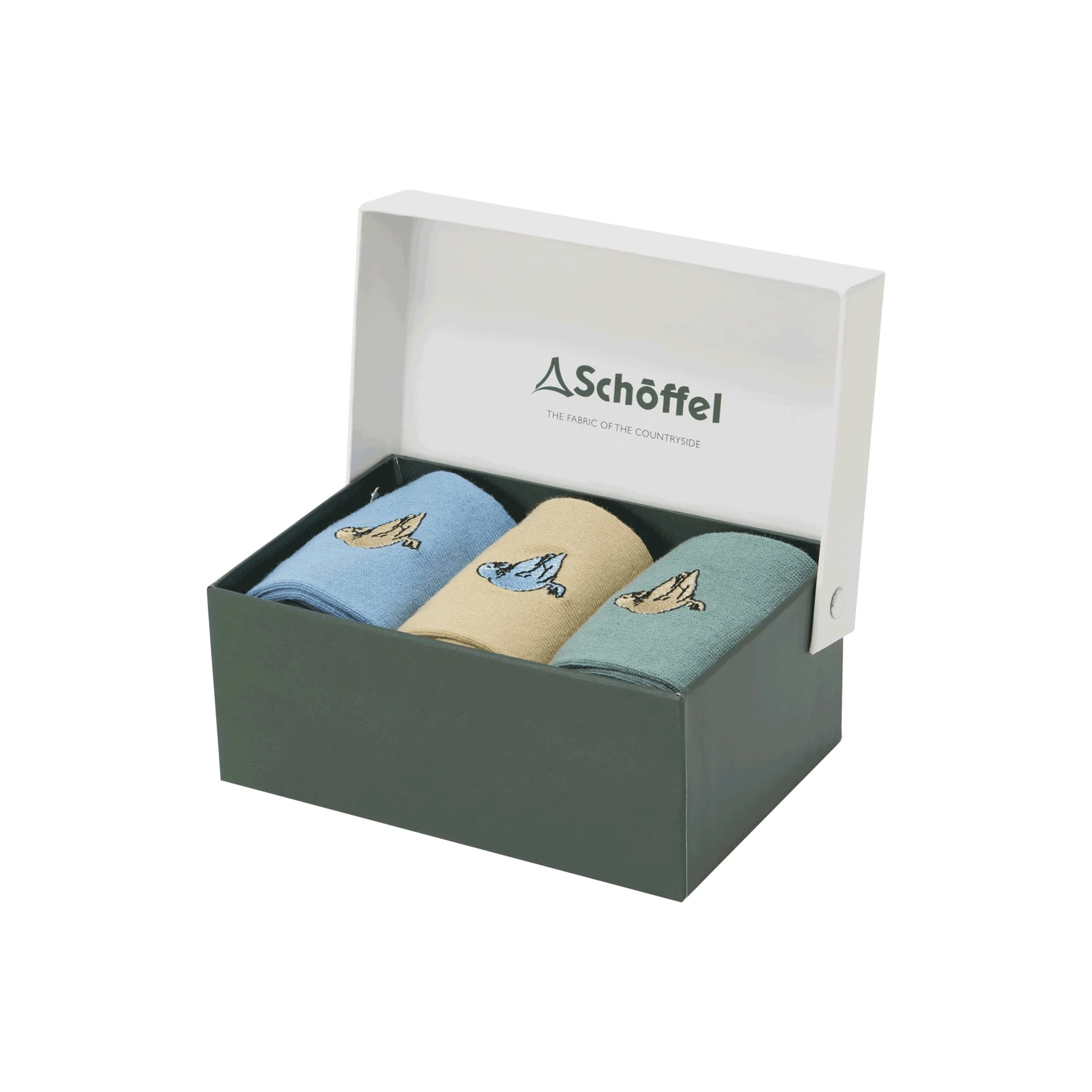 Schoffel Women's Bamboo Socks (Box of 3) - Duck Print Colour Way