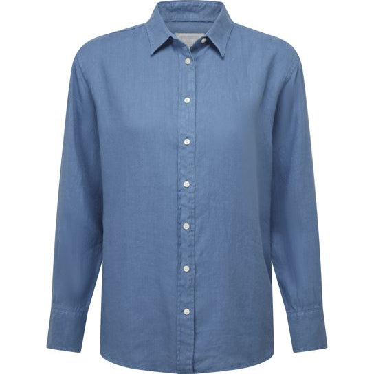 Schoffel Salthouse Ladies Linen Shirt French Navy