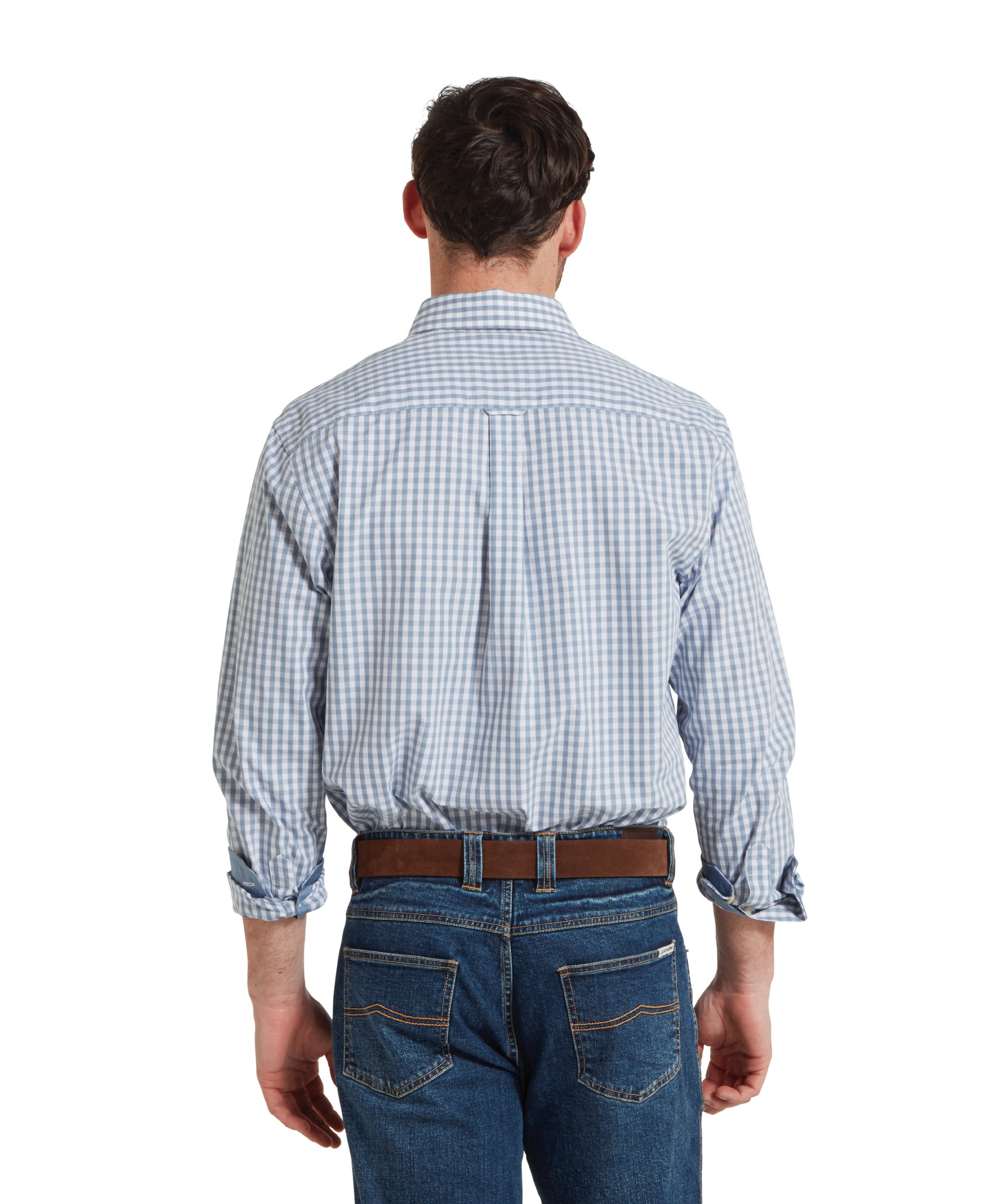 Schoffel Thorpeness Tailored Shirt Pigeon-Blue Check