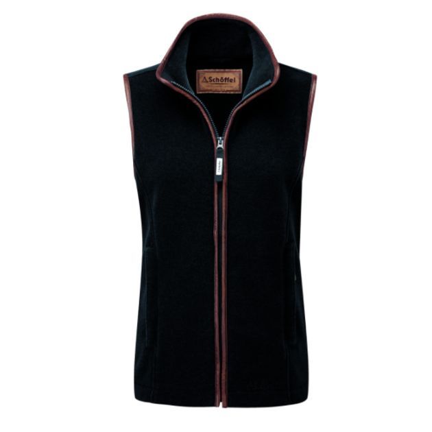 Schoffle Lyndon Ladies Fleece Gilet Gun Metal 1
