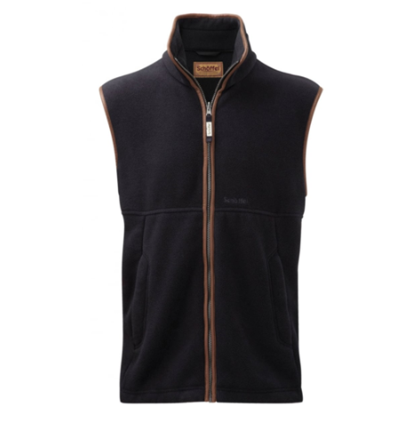 Schoffle Oakham Fleece Gilet Gunmetal 1