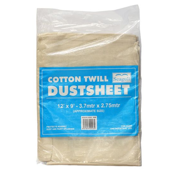 Seagull Cotton Twill Dustsheet 12ft x 9ft
