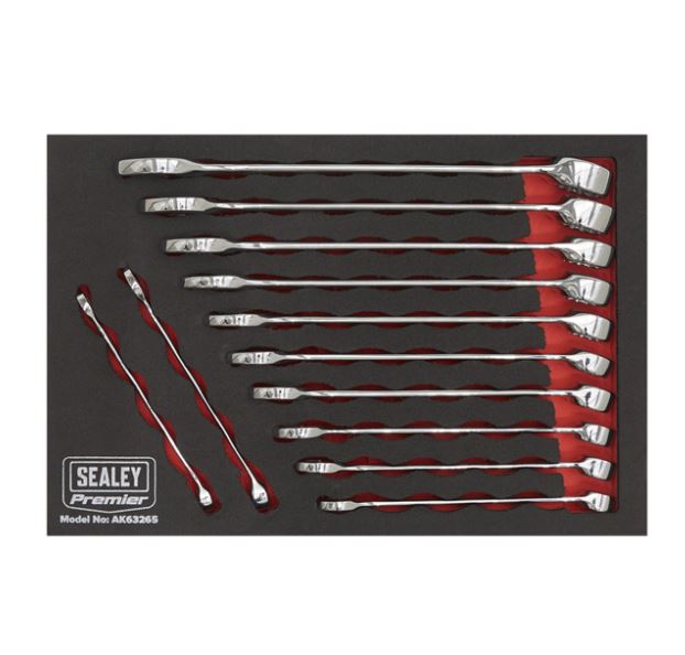 Sealey 12pc Combination Spanner Set Metric 1