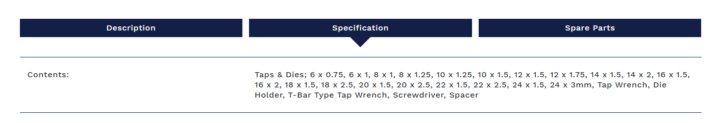 Sealey AK303 45pc Metric Tap & Die Set 3