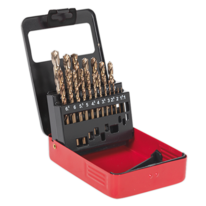 Sealey AK4701 19pc Metric Cobalt Drill Bit Set 1