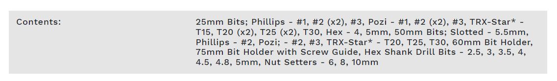 Sealey AK8284 35pc Impact Grade Power Tool Bit Set 3