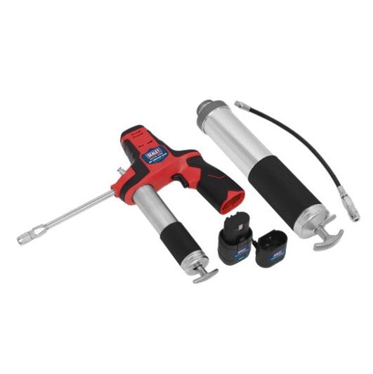 Sealey CPG8V Cordless Grease Gun with Battery & Charger 1