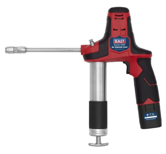 Sealey CPG8V Cordless Grease Gun with Battery & Charger 2