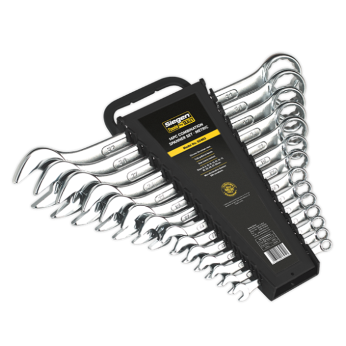 Sealey Combination Spanner Set 14pc Metric 1