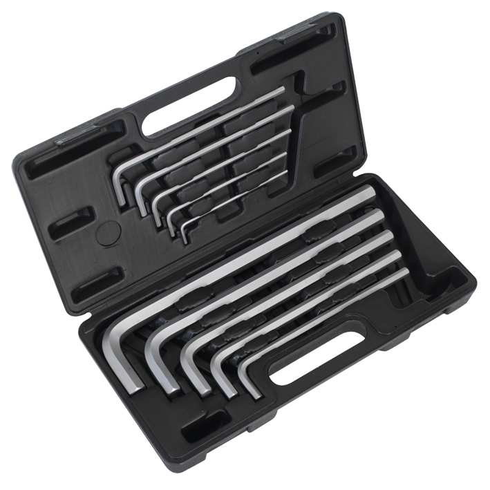 Sealey Jumbo Hex Key Set 10pc Extra-Long Metric