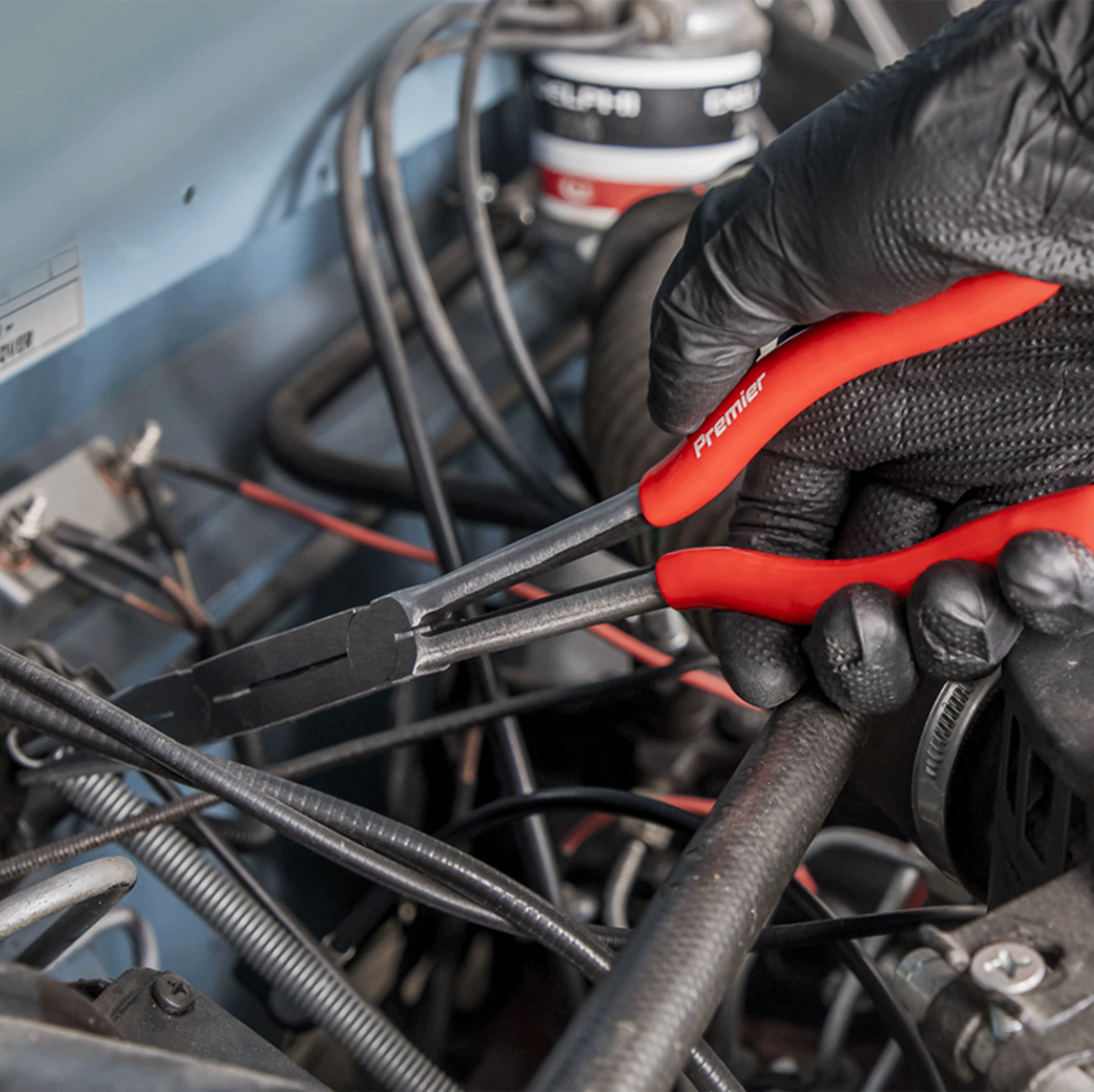 Sealey Premier Needle Nose 45° Double Joint Pliers 335mm