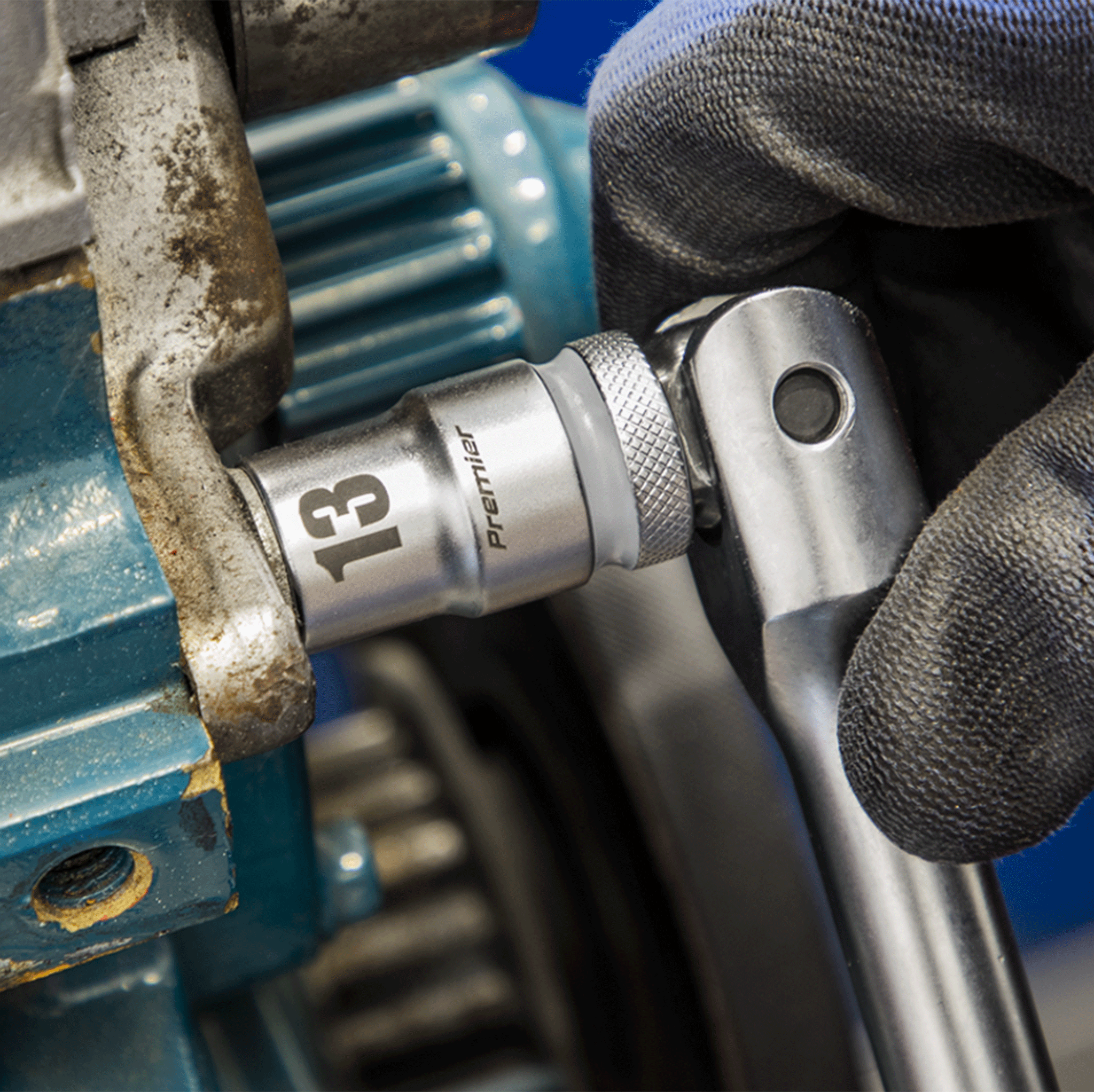 Sealey Premier Platinum Socket Set 1/2"Sq Drive 13pc