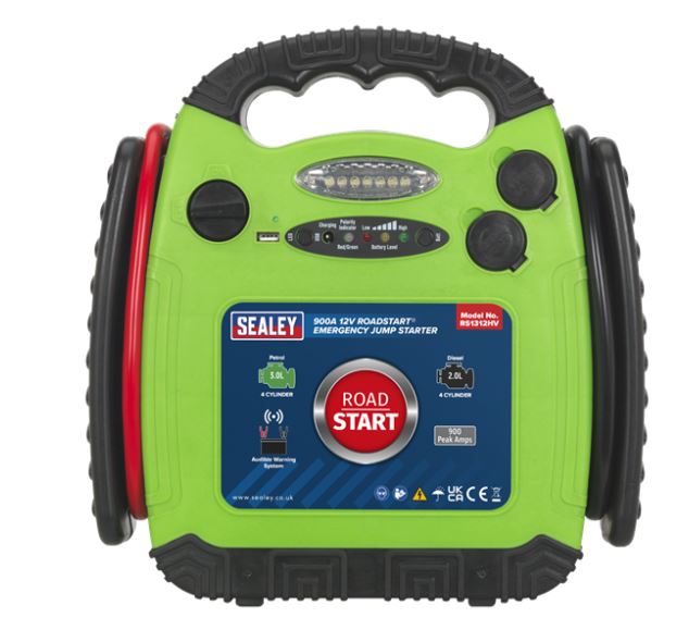 Sealey RS131 12V RoadStart Emergency Power Pack Hi Vis Green 2