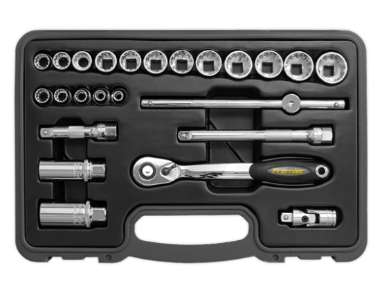 Sealey Socket Set 24pc 38Sq Drive Total Drive 2