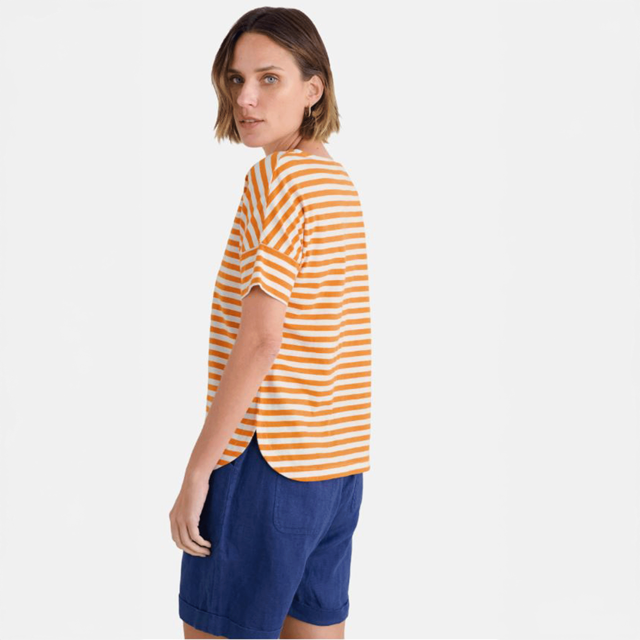 Seasalt Bryher View T-Shirt Mini Cornish Daylily Chalk