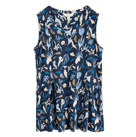Seasalt Flag Iris Jersey Vest Top Seaweed Shapes Maritime 1