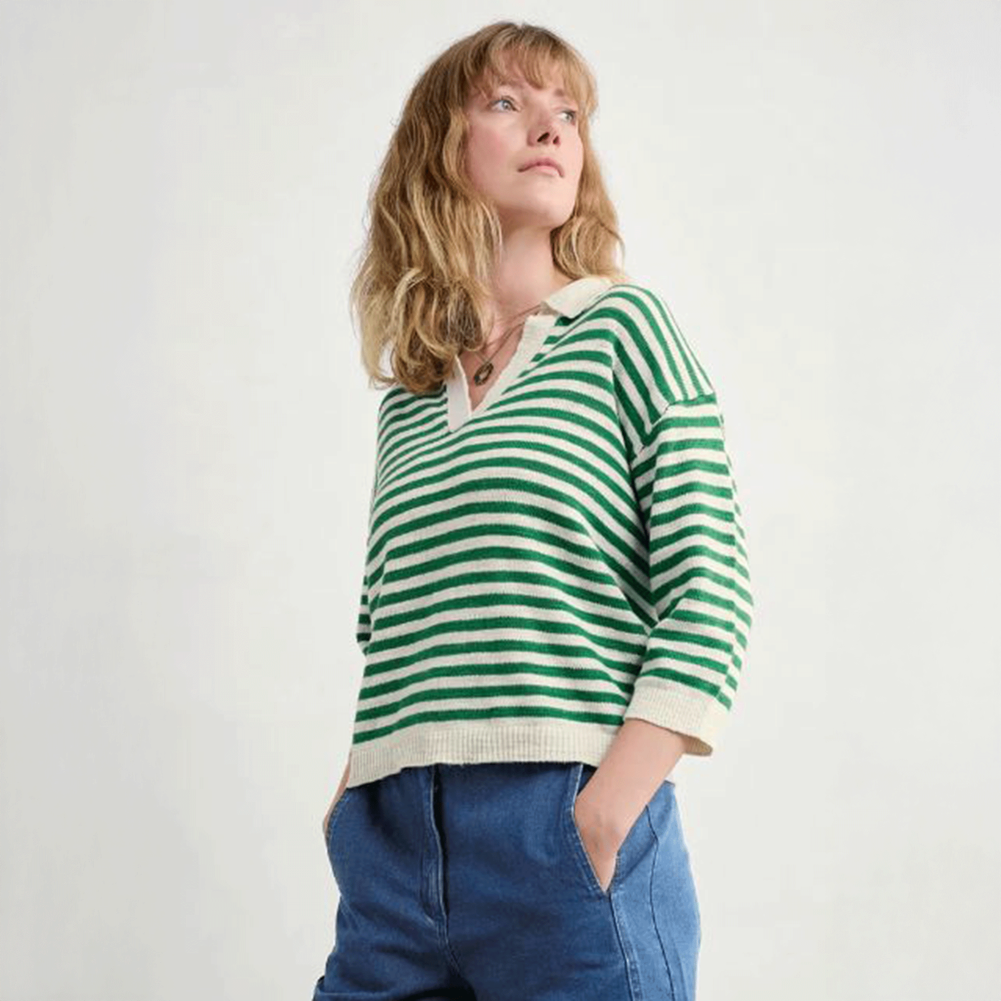 Seasalt Gwynver Jumper Mini Cornish Island Ecru