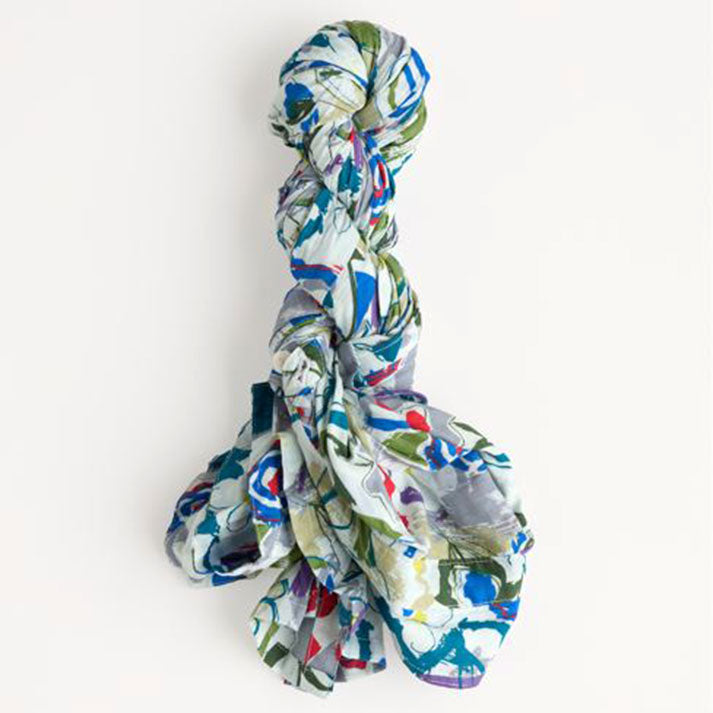 Seasalt Larissa Organic Cotton Shirt Studio Floral Chalk