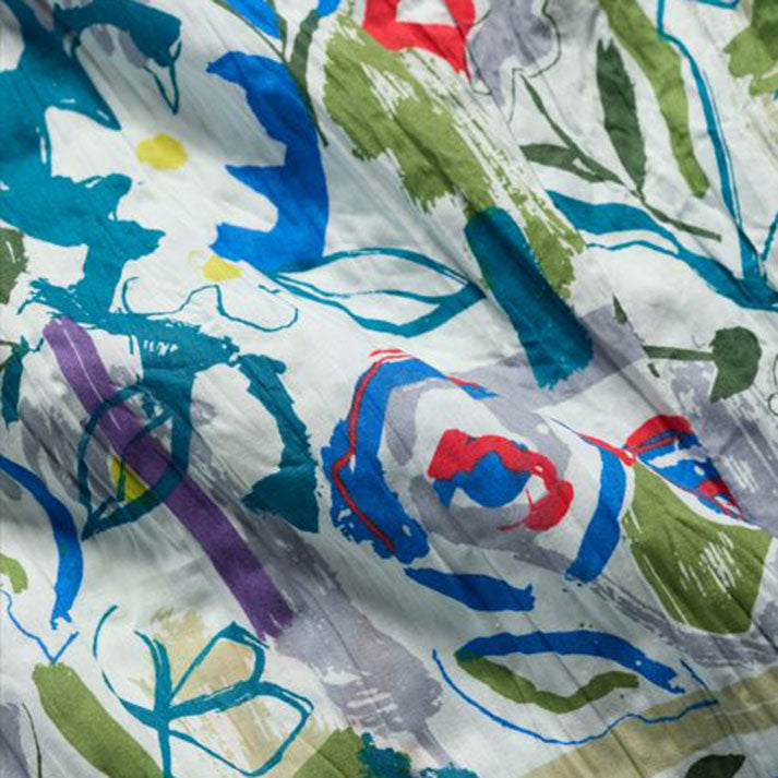 Seasalt Larissa Organic Cotton Shirt Studio Floral Chalk