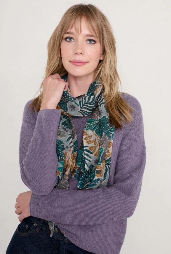 Seasalt Pretty Printed Scarf Sea Collage Aran 2