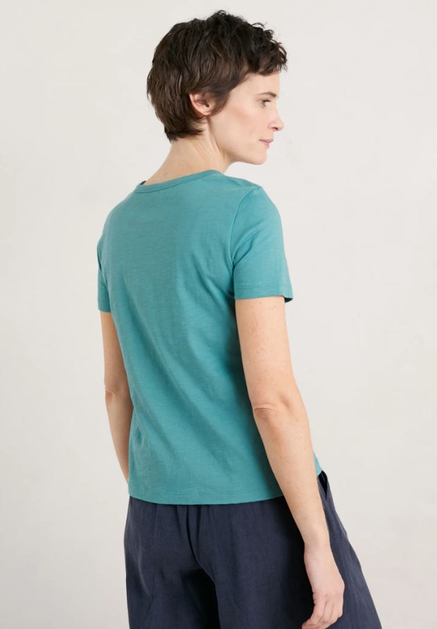 Seasalt Reflection Crew Neck T-Shirt Poseidon 3