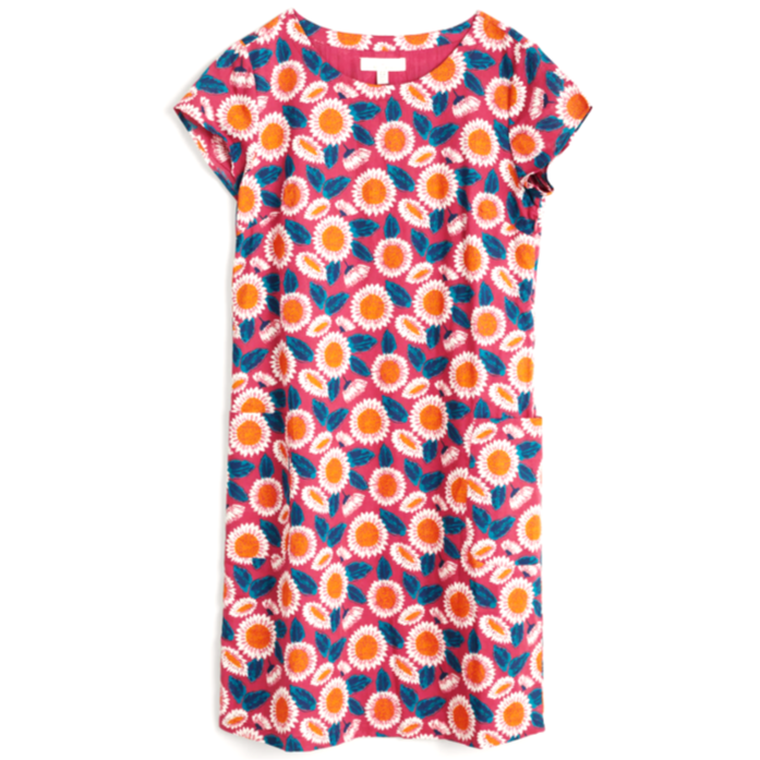 Seasalt River Cove Shift Dress Scribbled Daisies Primula 1