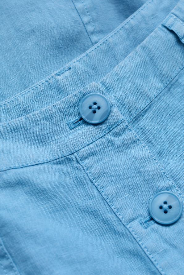 Seasalt Rosewell Farm Linen Midi Skirt Sea Blue 4