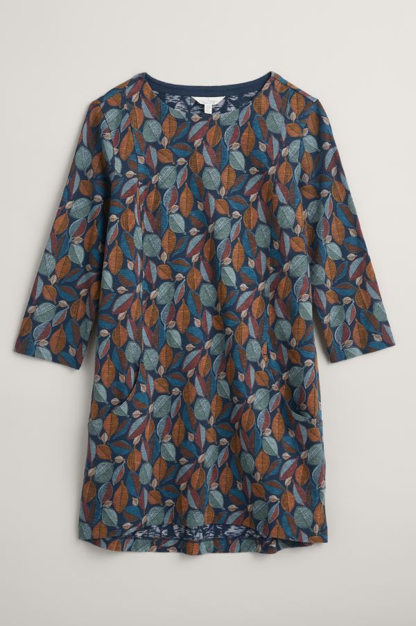 Seasalt Shore Foraging Printed Tunic Loom Leaves Maritime 5