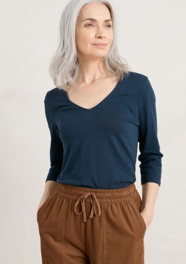 Seasalt Talent 34 Sleeve Top Maritime 2