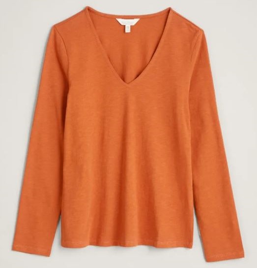 Seasalt Talent Long Sleeve Top Rusted 1