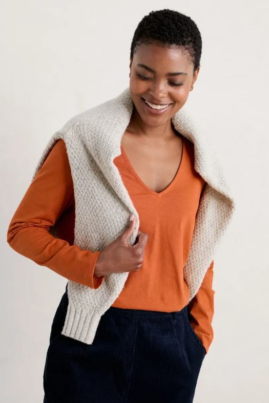 Seasalt Talent Long Sleeve Top Rusted 2