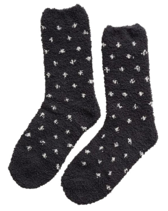 Seasalt Women's Gift Box Fluffies Socks Confetti Onyx 2
