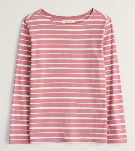 Seasalt Women's Sailor Shirt Falmouth Shore Pink Grass 2