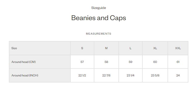 Seeland Caps & Beanies - Size Guide