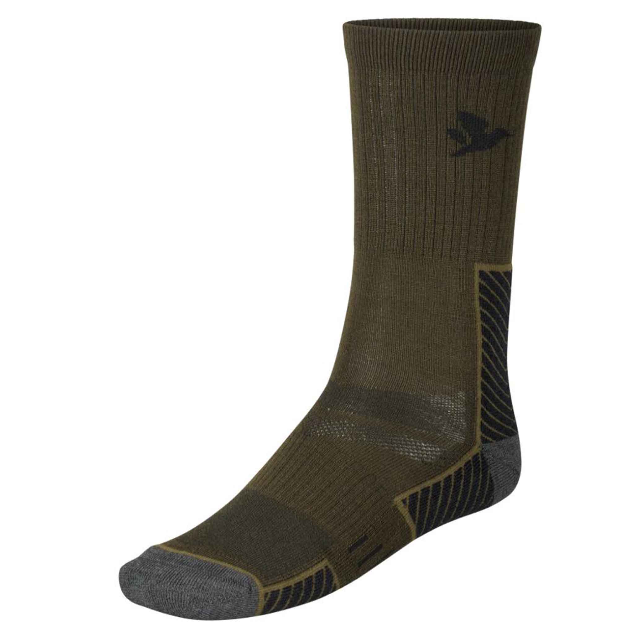 Seeland Field Merino Socks Pine Green-Military Brown 2 Pack