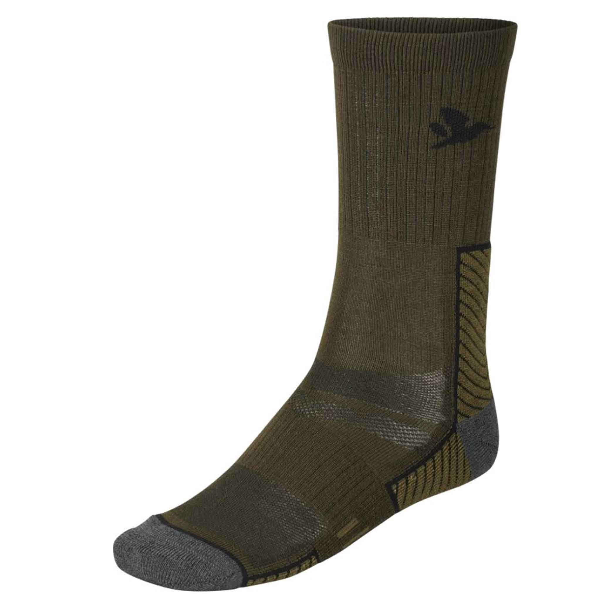 Seeland Field Merino Socks Pine Green-Military Brown 2 Pack