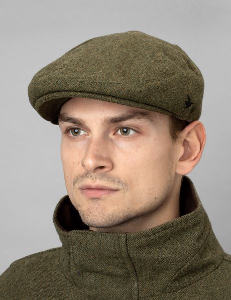Seeland Hillside Sixpence Flat Cap Moss Green 3