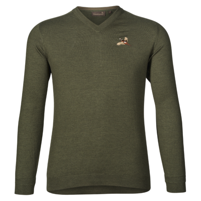 Seeland Woodcock V Neck Pullover Classic Green 1