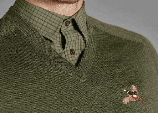 Seeland Woodcock V Neck Pullover Classic Green 2