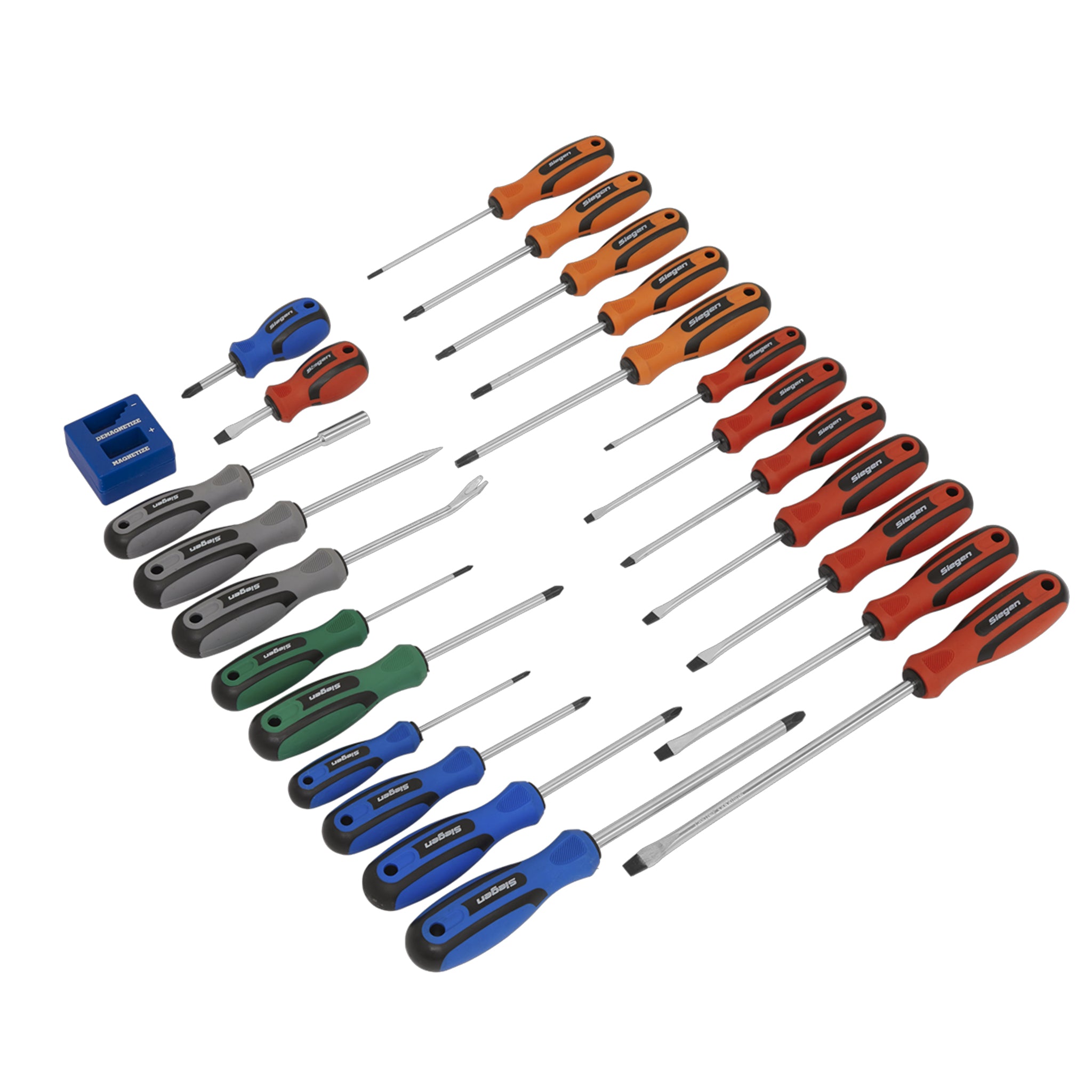 Siegen S0617 Soft Grip Screwdriver Set 24 Piece