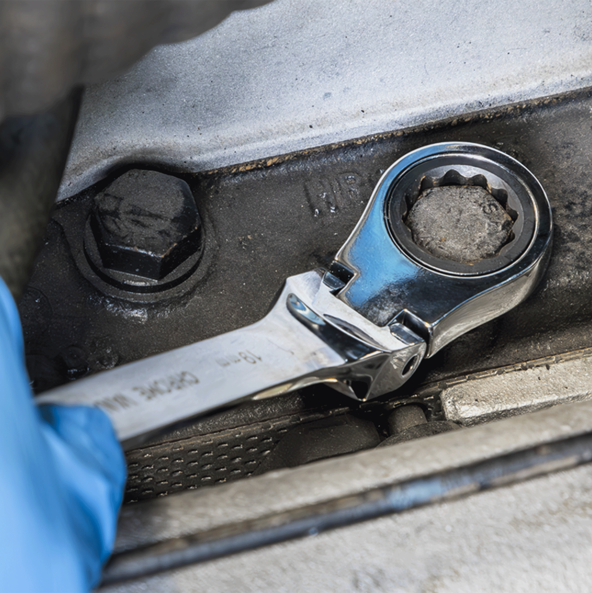 Siegen by Sealey Flexi-Head Combination Ratchet Spanner Set 12pc