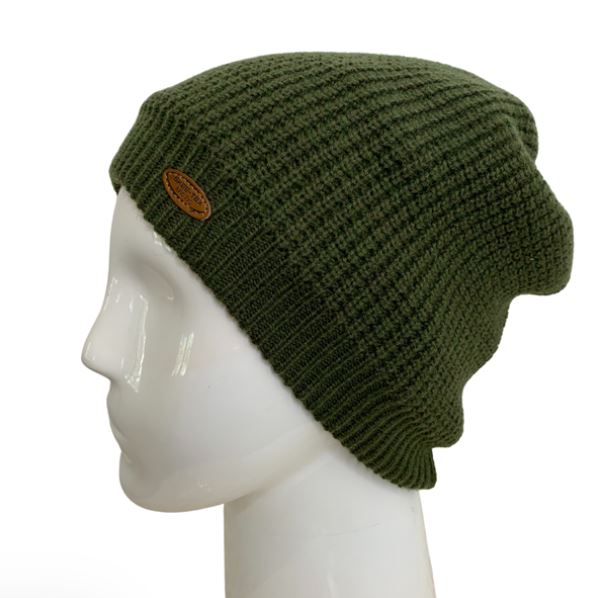 Skee-Tex Merino Wool Beanie Moss Green 1